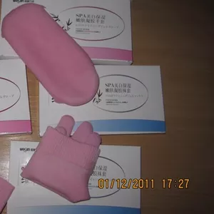 Увлажняющие перчатки,  носки,  шарфы и spa продукция